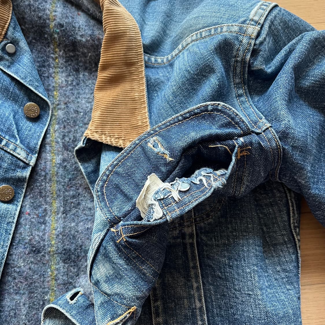 70년대 Lee 스톰라이더 데님 자켓 미국제조 빈티지 리 38사이즈 상품이미지6
