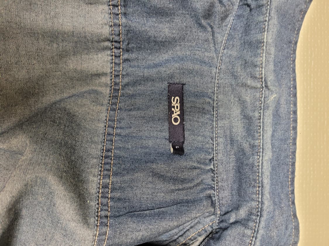 스파오 SPAO 남자 데님 셔츠 L 네이비 상품이미지9