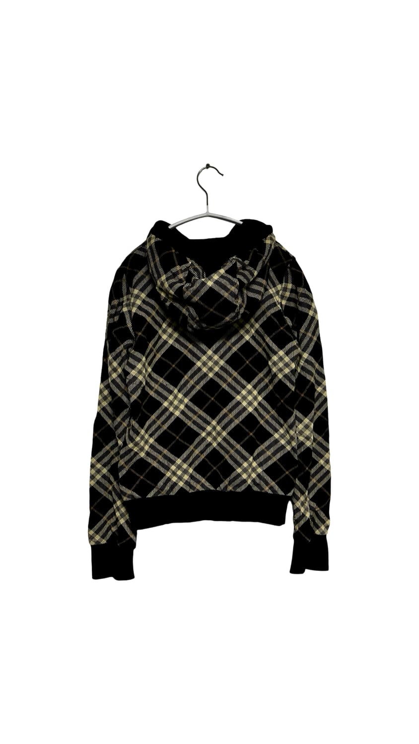 버버리 블루라벨 체크 후드 집업 상품이미지2