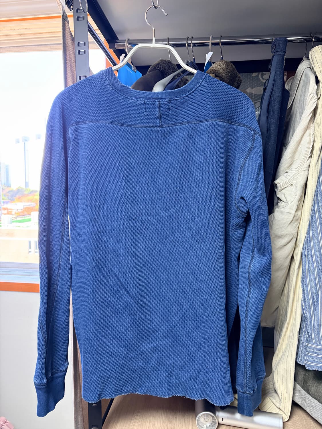 더블알엘 인디고 자카드 크루넥 L 사이즈 상품이미지2