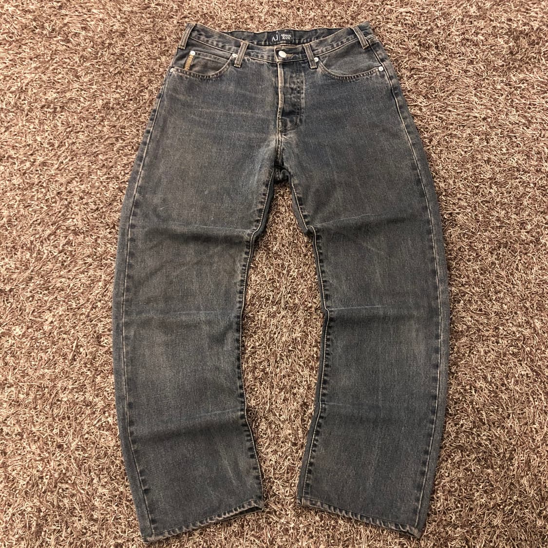 아르마니 블랙 워싱 데님 팬츠 상품이미지2