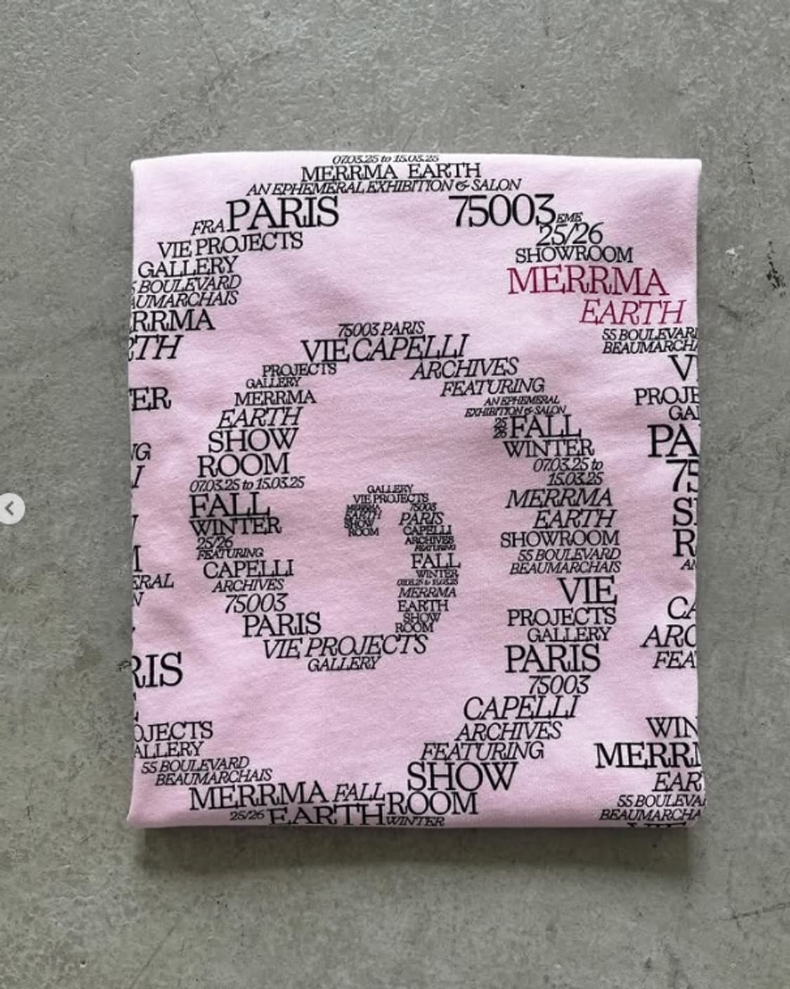 MERRMA SPIRAL SOUVENIR T-SHIRT (ROSE) 상품이미지2