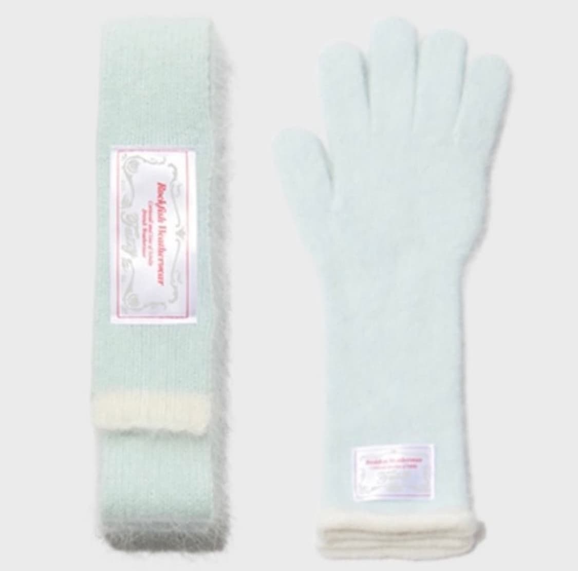 락피쉬웨더웨어 장갑 머플러 세트 민트 캔디바 상품이미지1