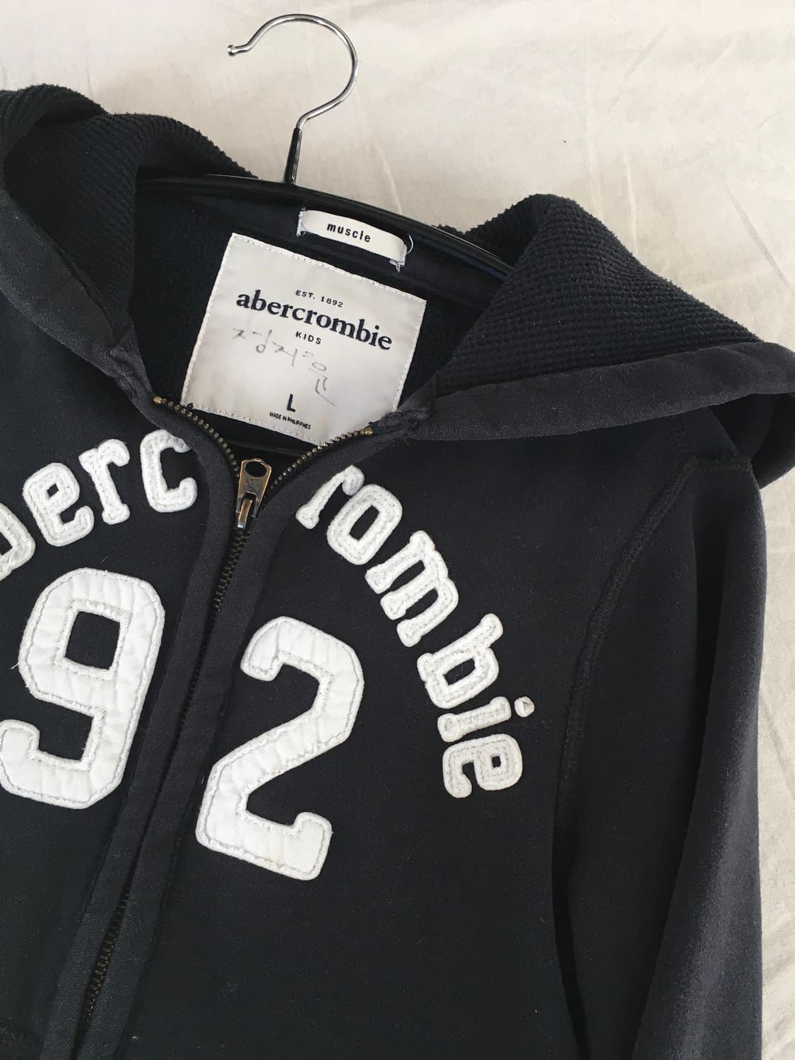 아베크롬비 넘버로고 후드집업 상품이미지7