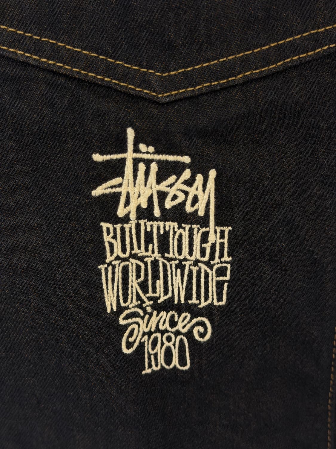 [L] 스투시x리바이스 크리스피 린스 트러커 데님 자켓 상품이미지4