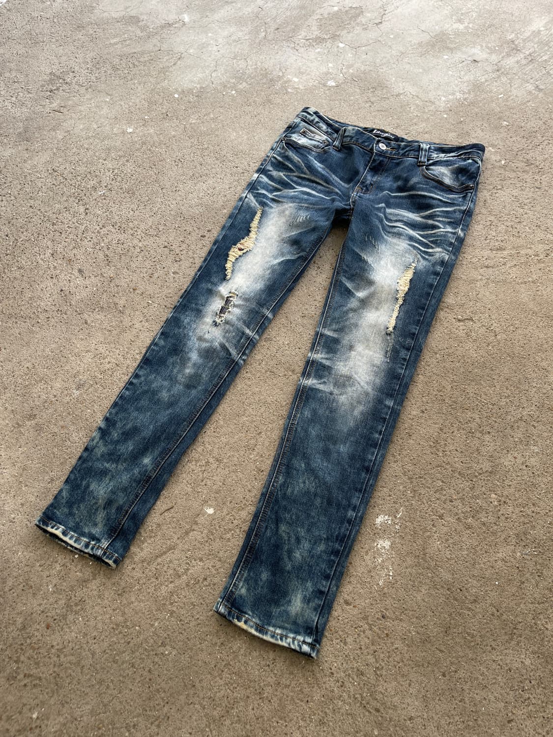 (Remake)patchwork check slim jeans 상품이미지5
