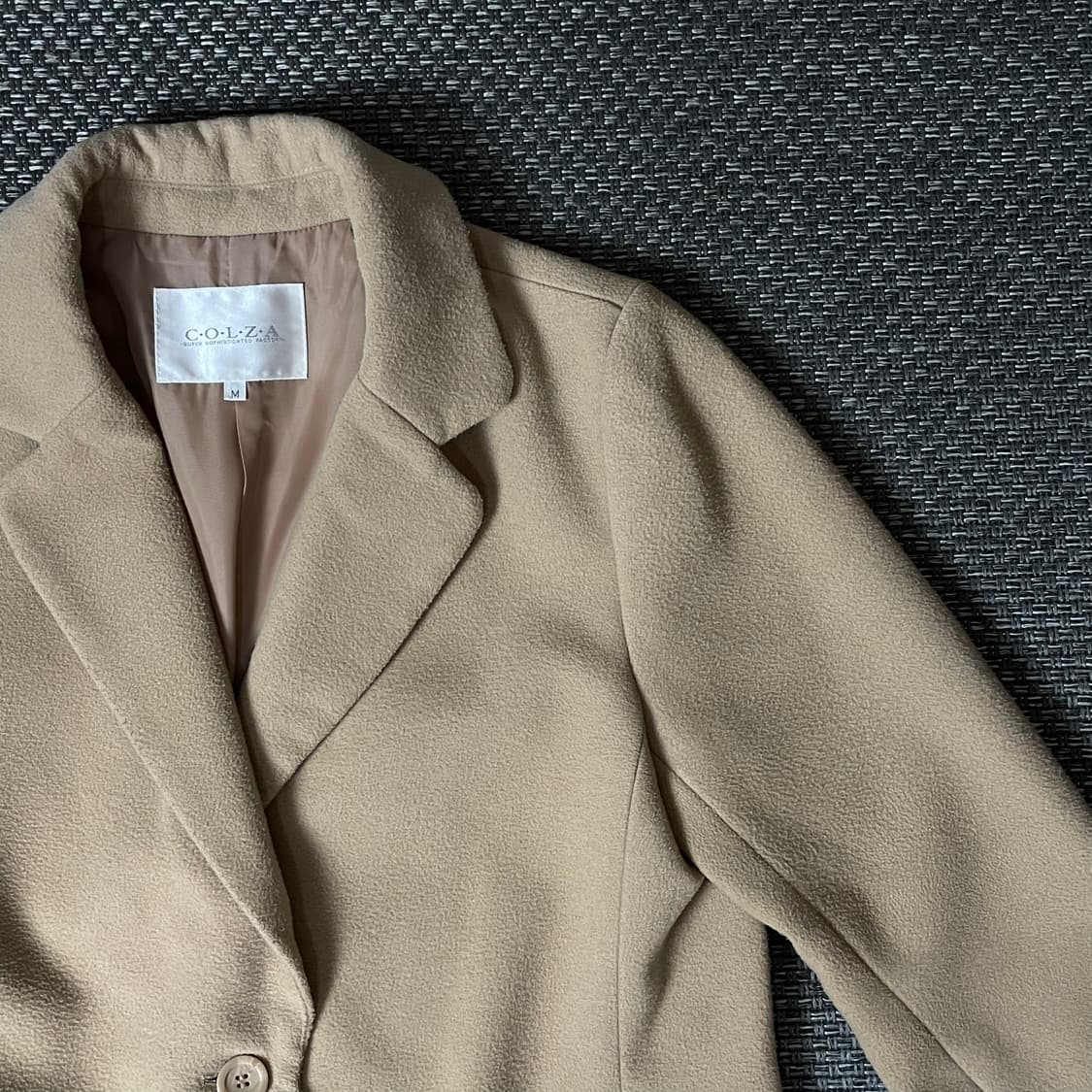 콜자 베이지 롱코트 M 상품이미지4
