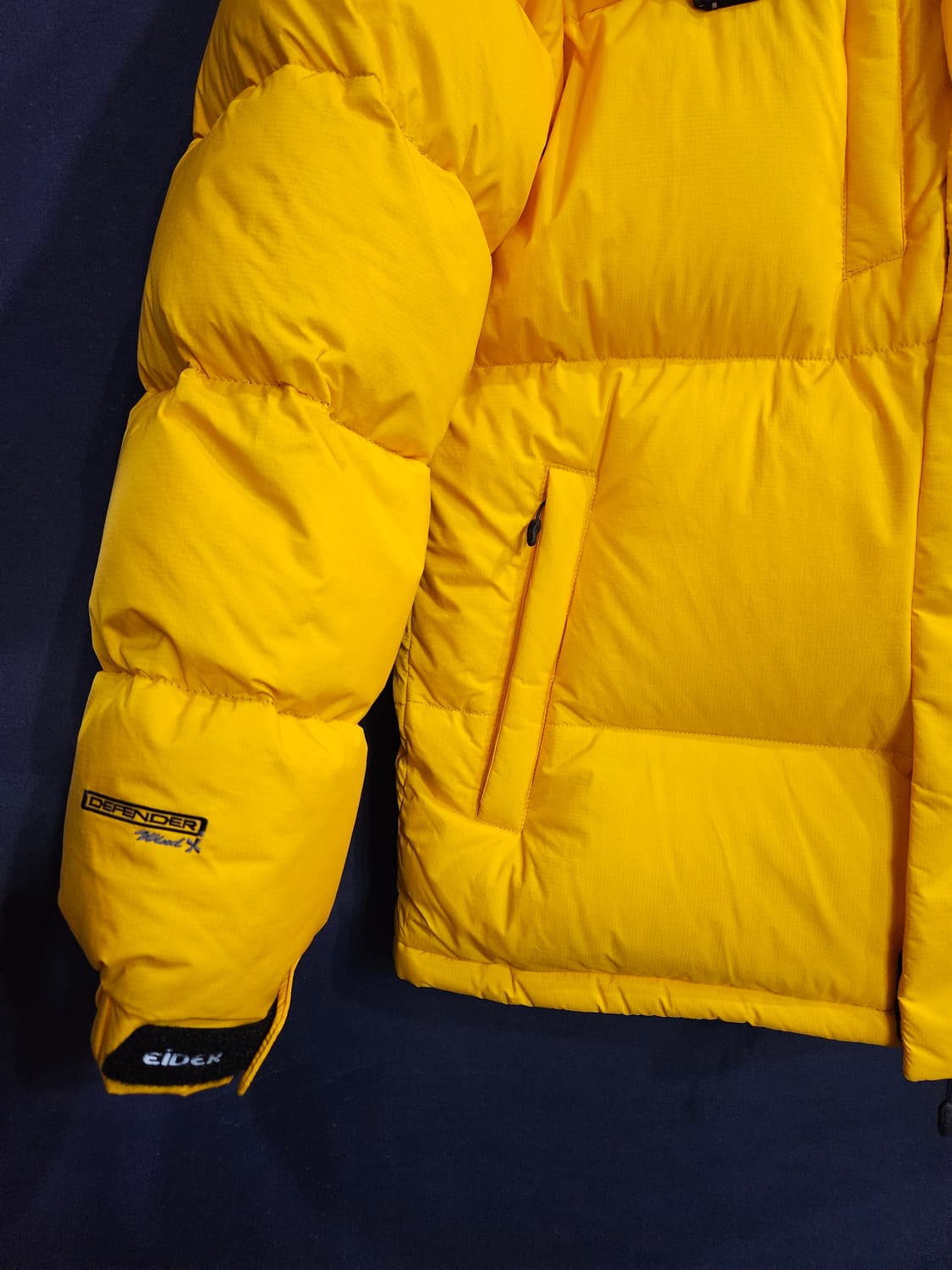 아이더 700필 디펜더 옐로우 남성 100 덕다운 패딩  상품이미지6