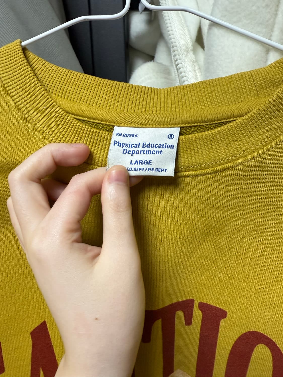 피지컬 디파트먼트맨투맨 L 상품이미지5