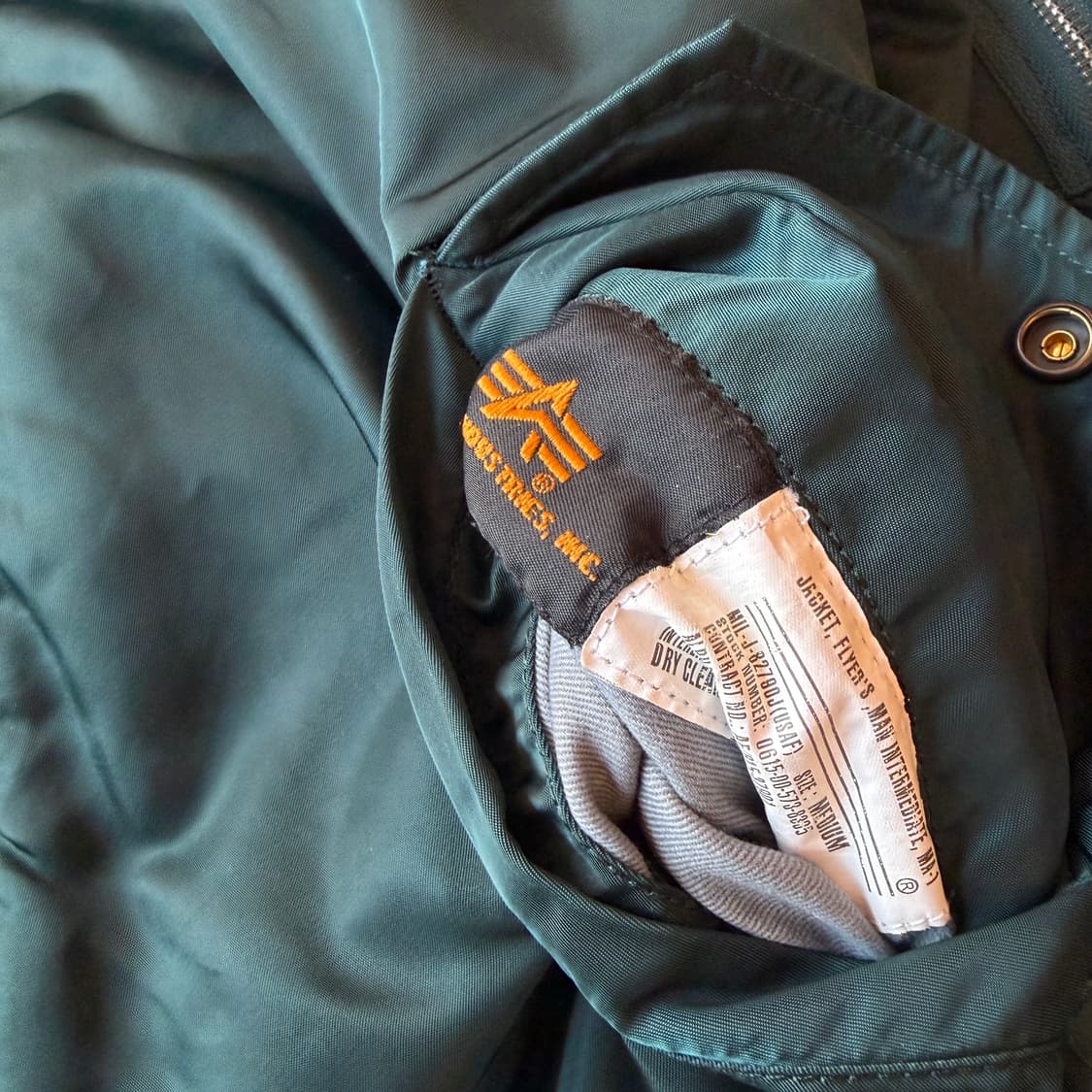 알파 인더스트리 플라이트 자켓 상품이미지5