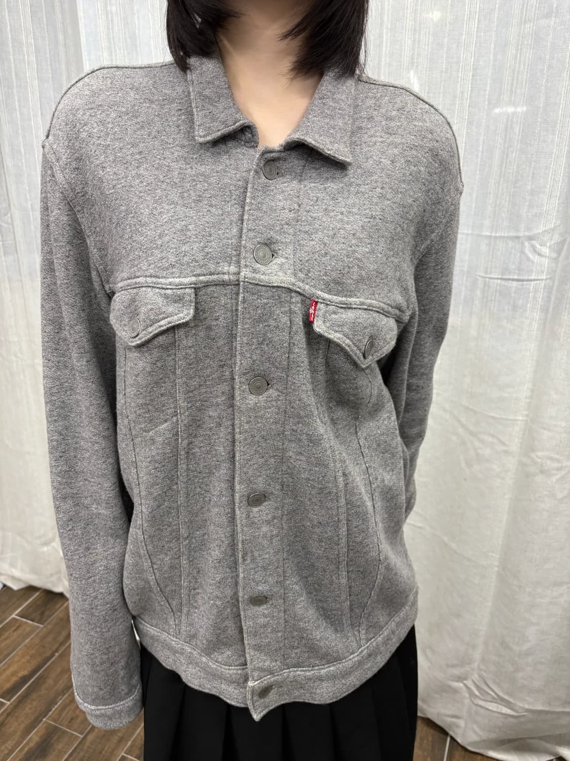 리바이스 프렌치 테리 코튼 트러커 자켓 상품이미지4