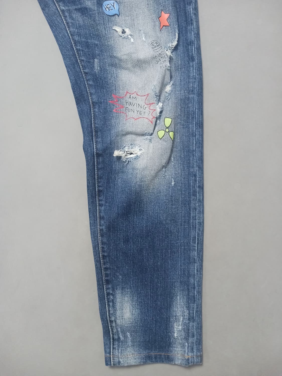 [36] 디스퀘어드2 멀티아트 페인팅 슬림진 청바지 상품이미지5