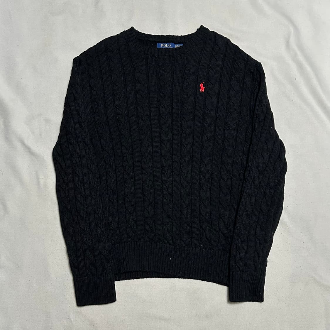 XL 폴로랄프로렌 블랙 케이블 니트 상품이미지2