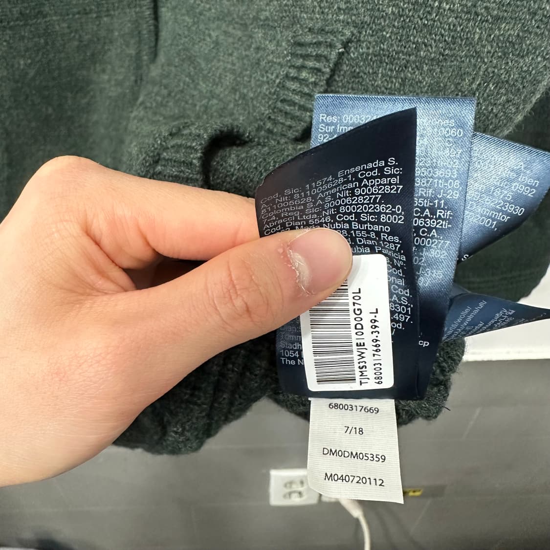 타미힐피거 니트 집업 상품이미지4