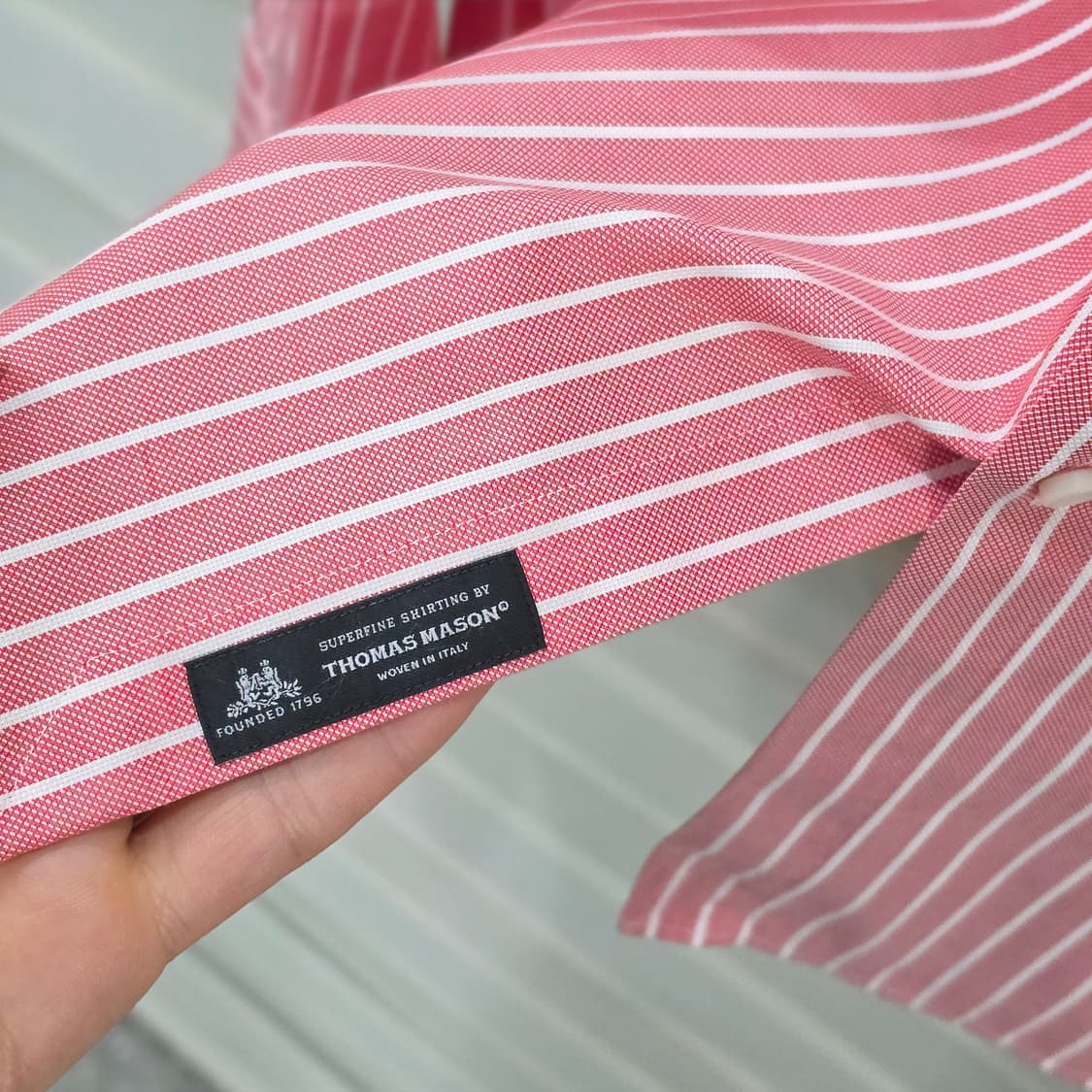 휴고보스 슬림핏 스트라이프 드레스 셔츠- 42 상품이미지4