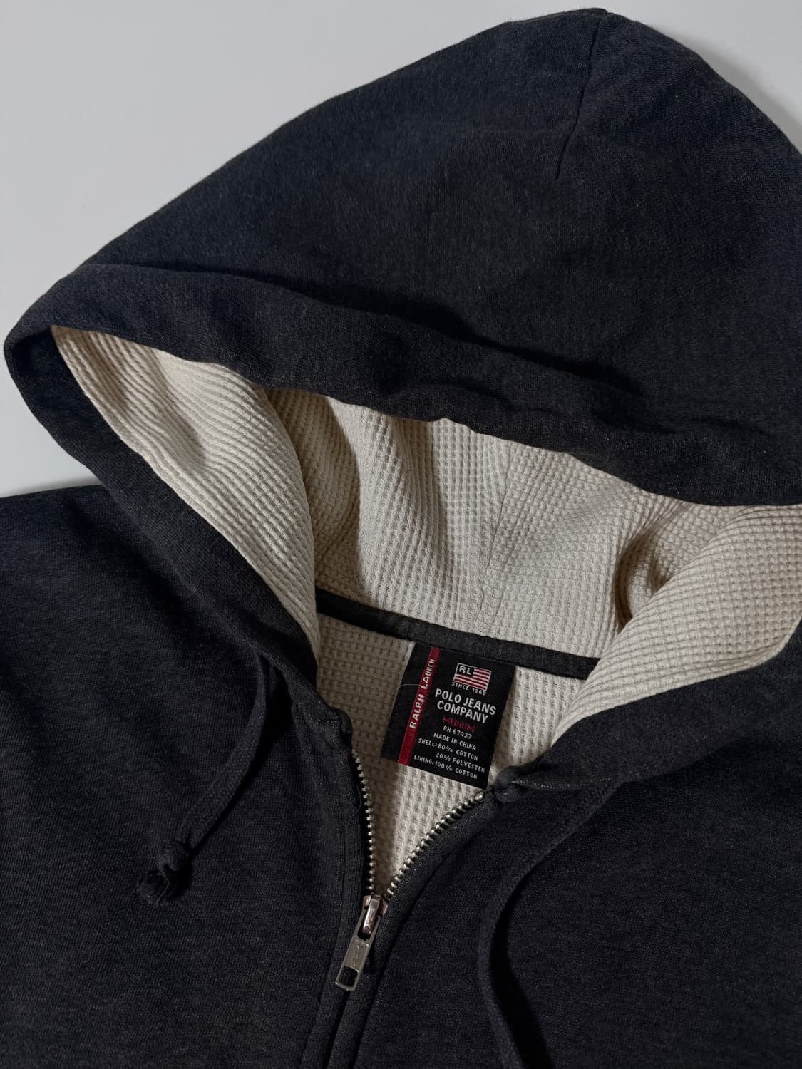 폴로 진스 루즈핏 90‘s USA 써멀 후드집업 상품이미지5