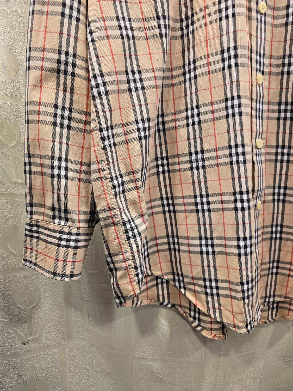 버버리 체크 남방 100% 코튼 95 상품이미지5