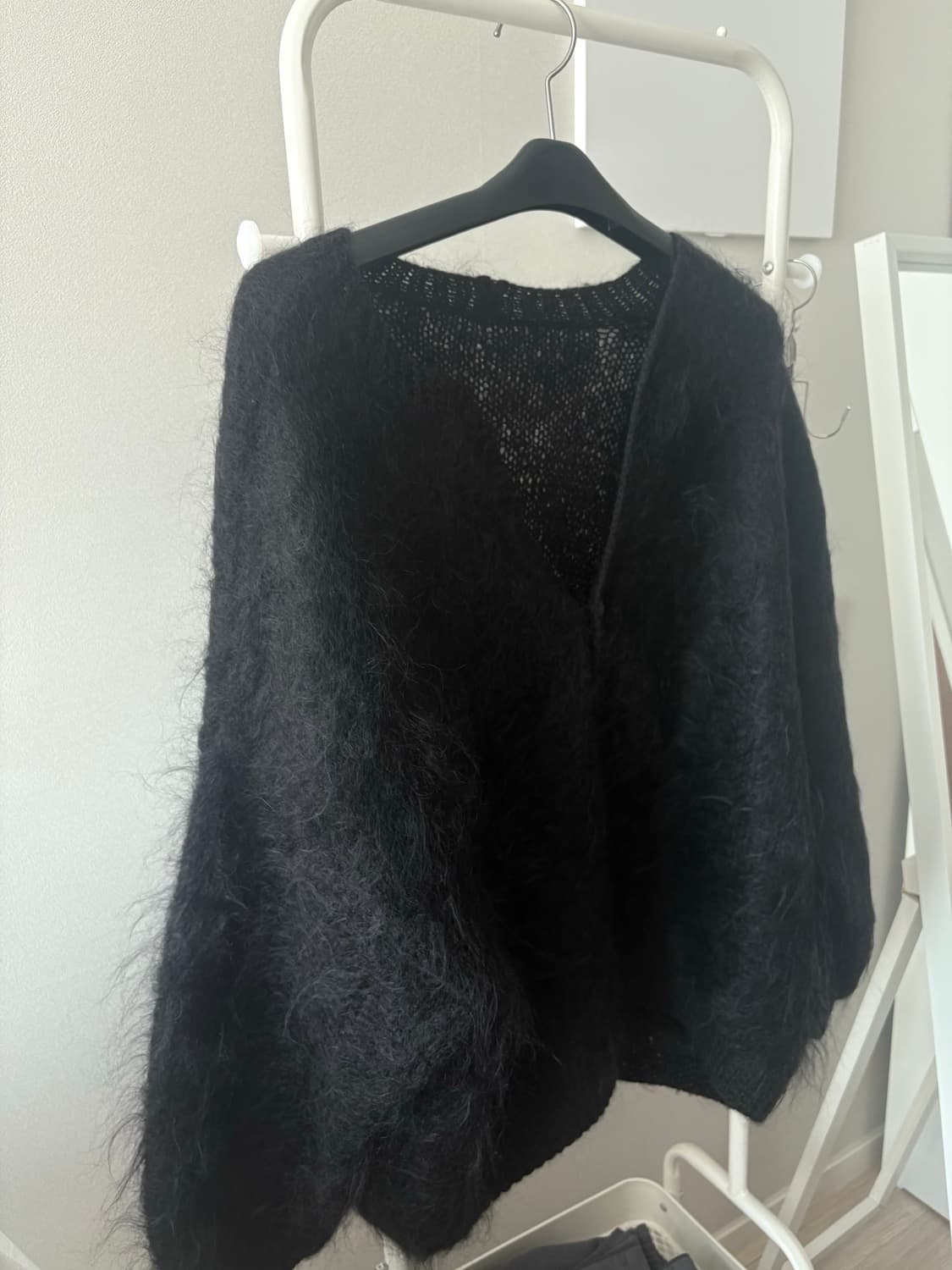 원버튼 헤어리 가디건 상품이미지3