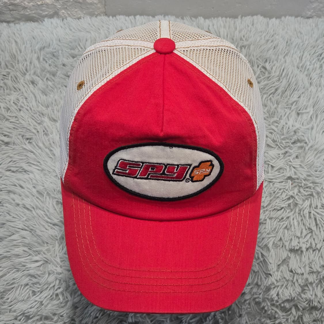 M1-9:SPY 클래식 메쉬 캡 레드/화이트 (56-59) 상품이미지1