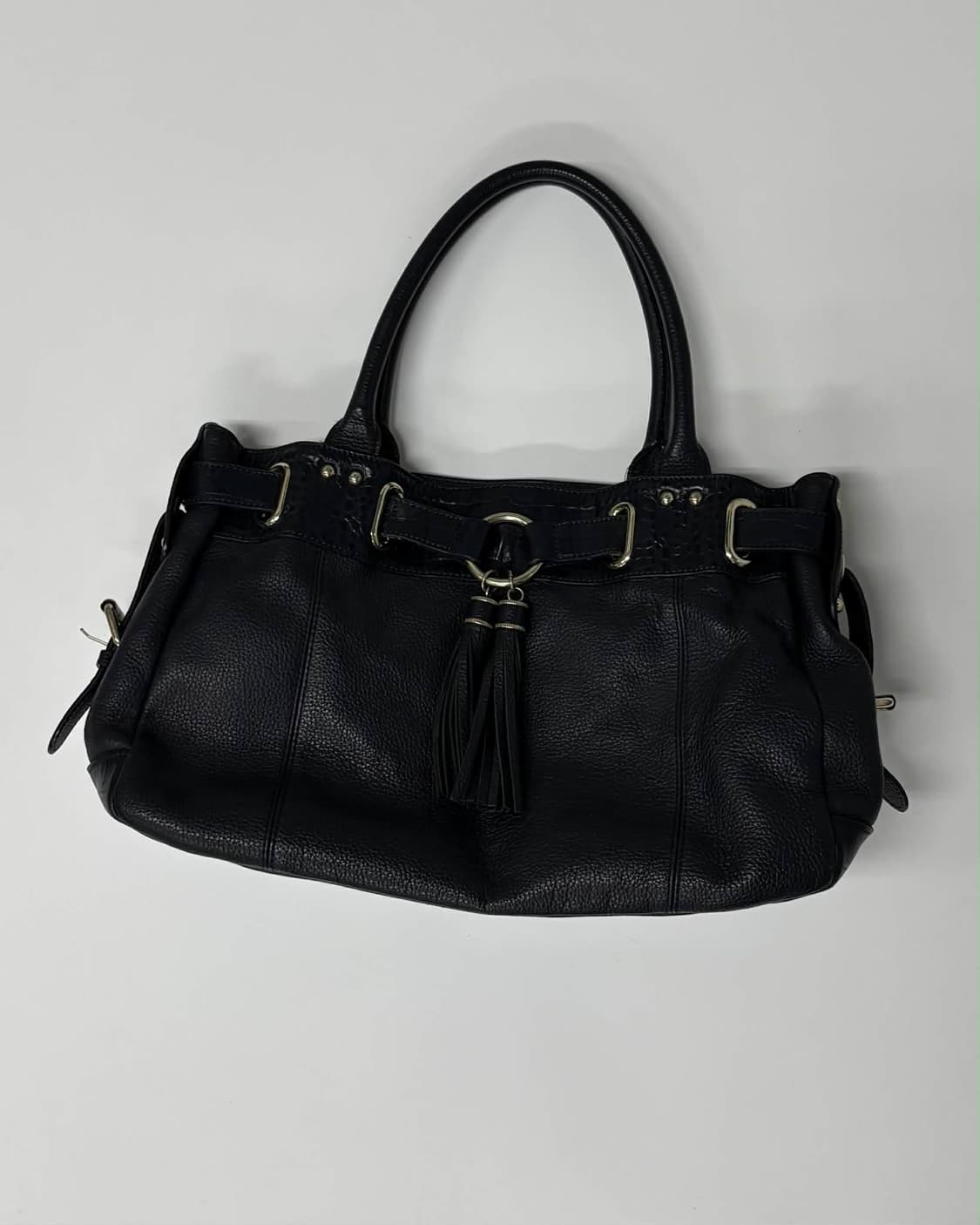 발렌시아가 BB 가죽 테슬 숄더 토트백 상품이미지1