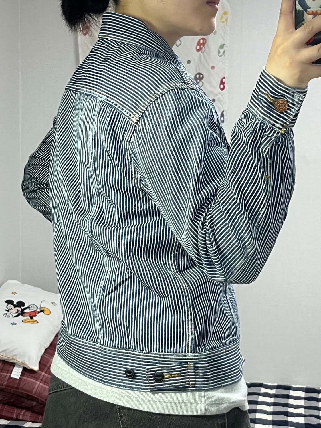 Authentic Cube Sugar 히코리 스트라이프 데님 재킷 상품이미지6