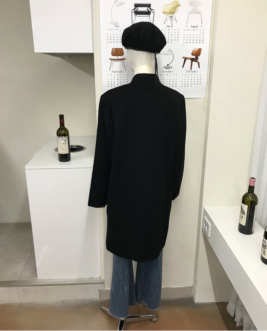 일제 차이나카라 캐시미어 코트 상품이미지8