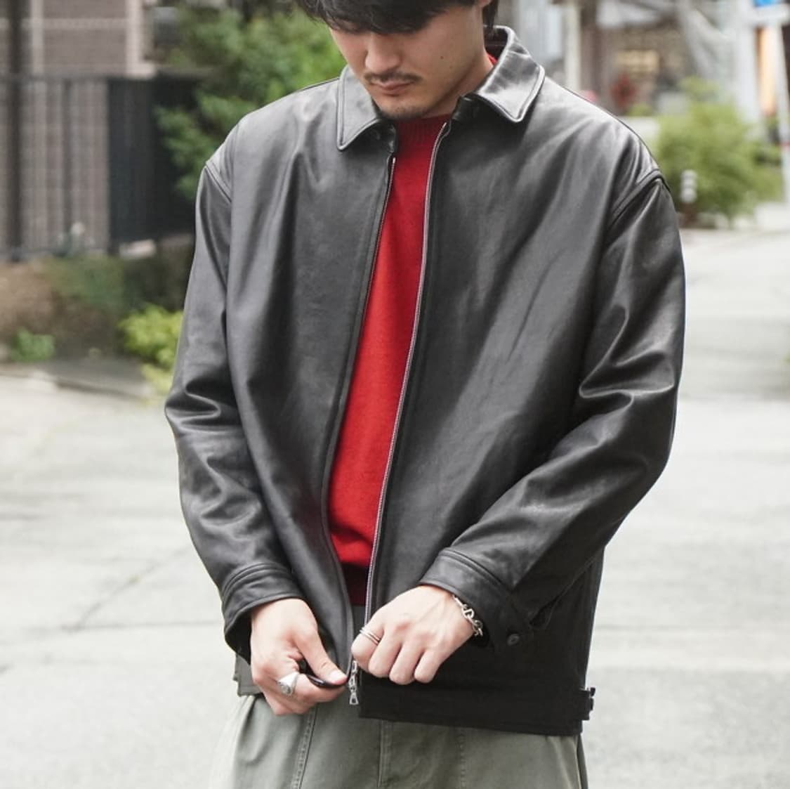 [2]헤릴 25aw 램 레더 자켓 herill 가죽 상품이미지1