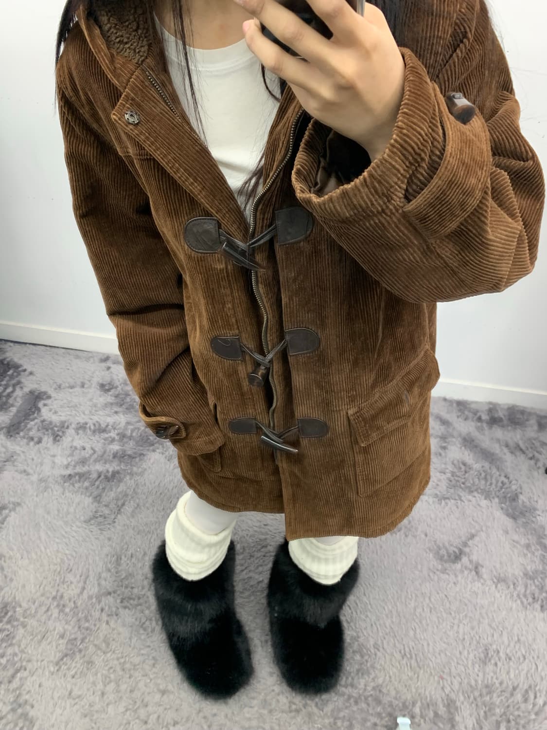 MLB 코듀로이 떡볶이 코트 상품이미지2