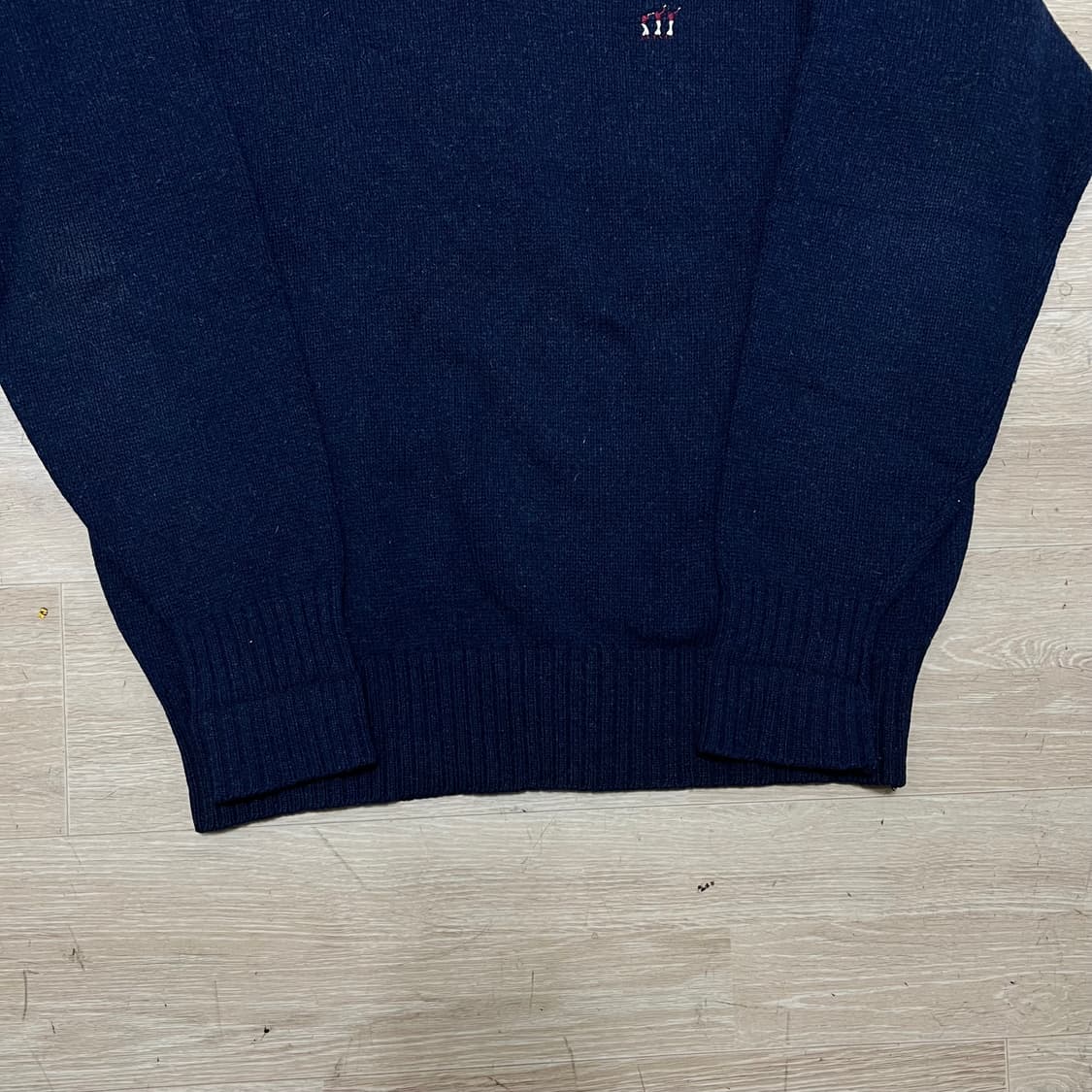 헨리코튼 골프웨어 자수로고 브이넥 니트 스웨터 [네이비] M/95 상품이미지3