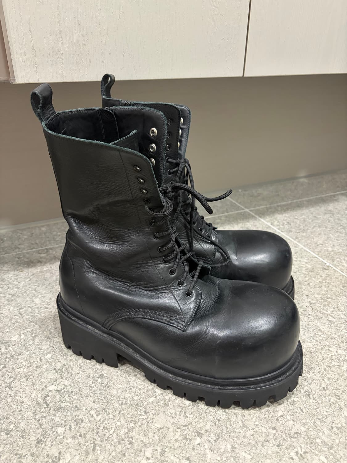 [43] 발렌시아가 스톰퍼 레더 부츠 상품이미지3