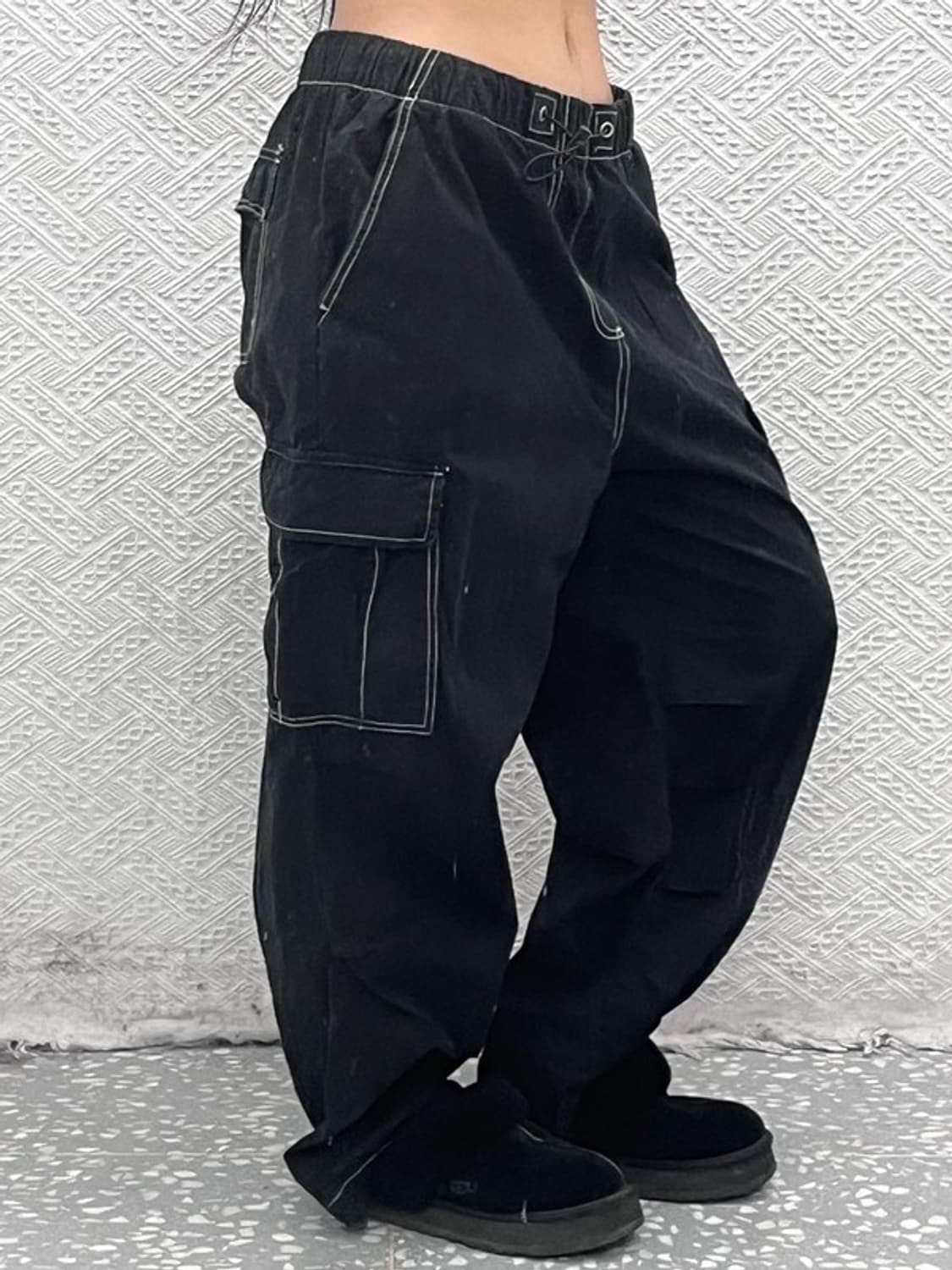 자라 빈티지 스트릿힙합 스티치 디테일 카고팬츠 L C08831 상품이미지1