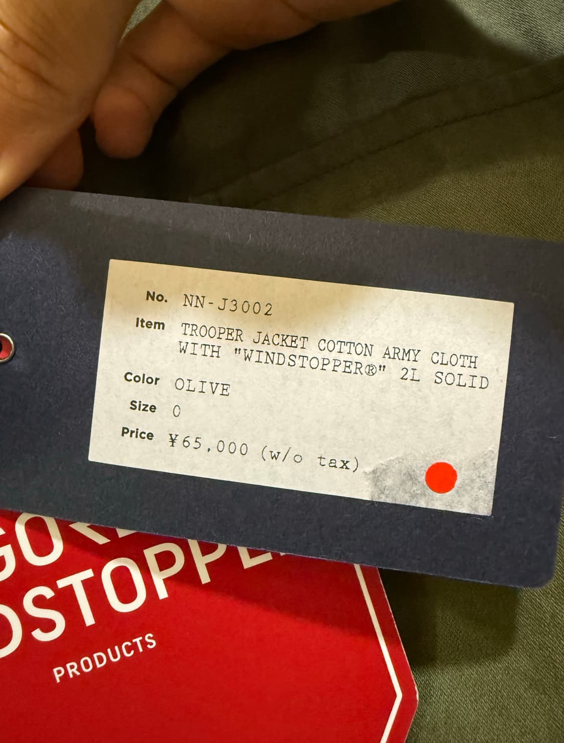 논네이티브 m65 필드자켓 올리브 0size 상품이미지4