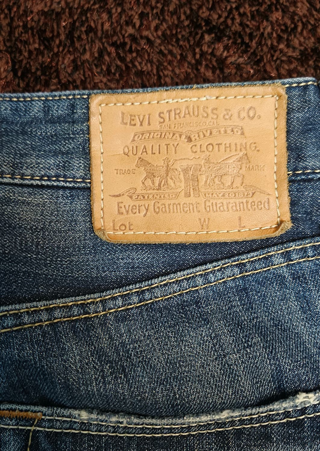 리바이스 522 슬림 스트레이트 데미지 워싱진 상품이미지7