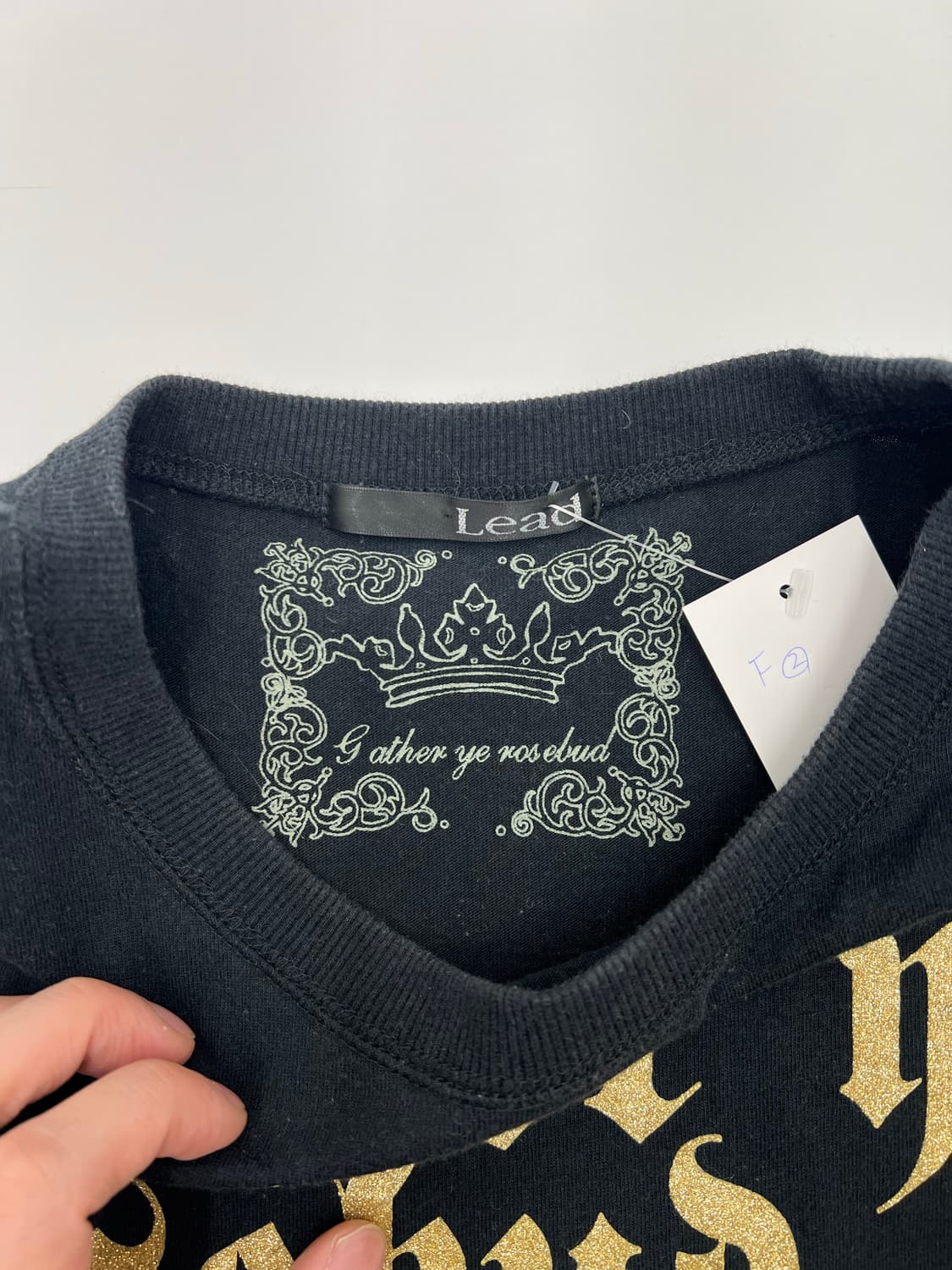 빈티지 y2k 프린팅 롱 슬리브 상품이미지3