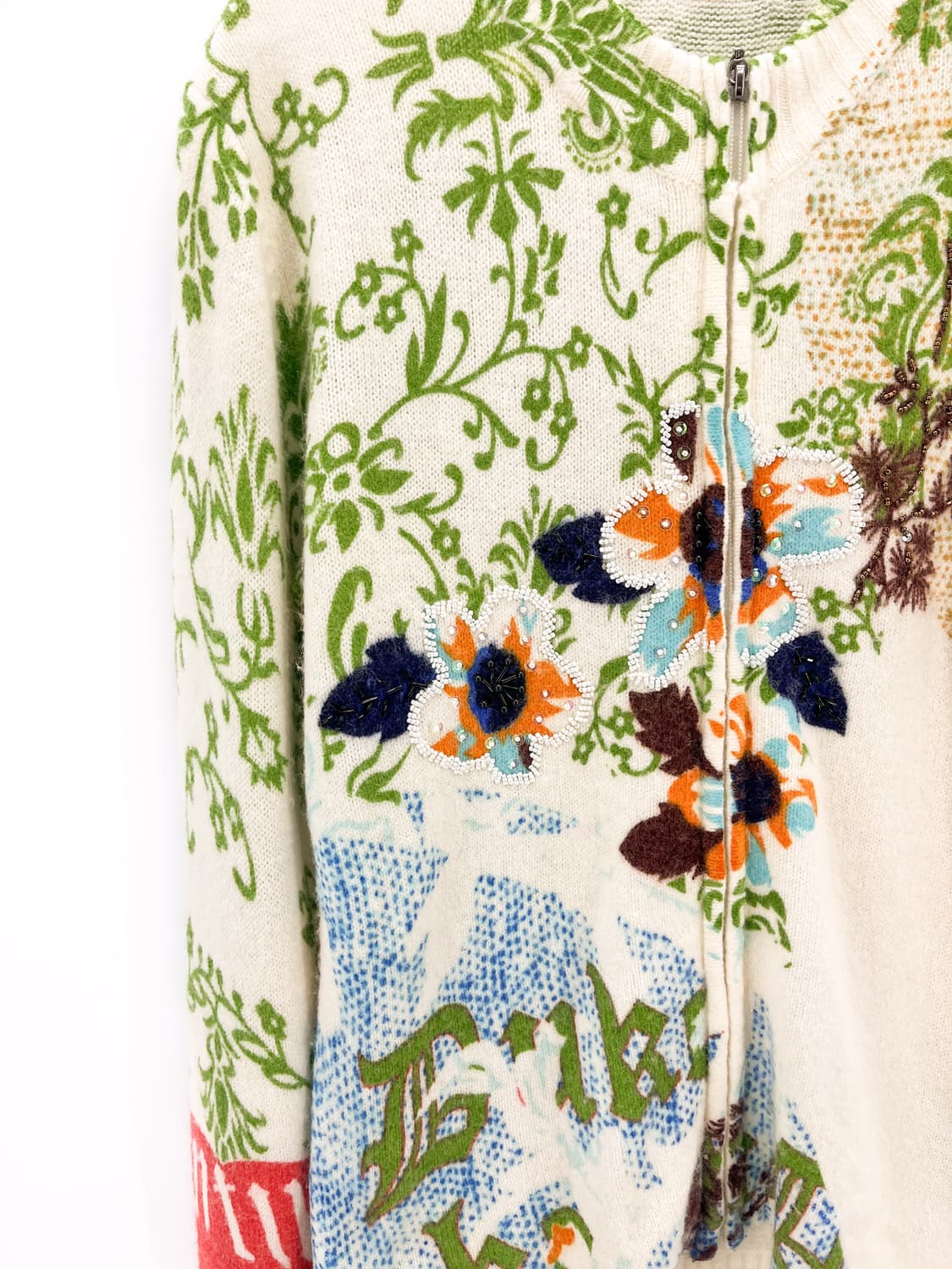  빈티지 보헤미안 히피 니트 집업  상품이미지5