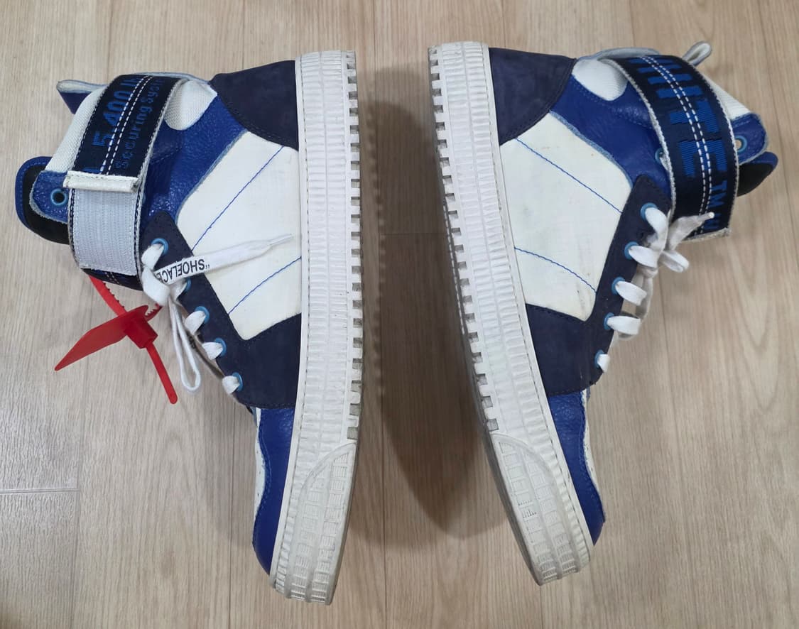 오프화이트(Off-White) 스웨이드 가죽 하이탑 스니커즈 42 상품이미지4