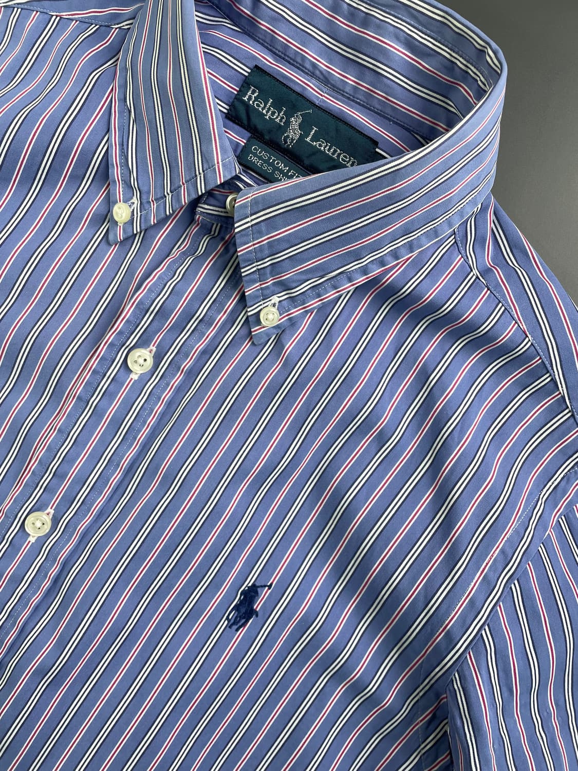 [38] 폴로 랄프로렌 여성 코튼 스트라이프 셔츠 커스텀핏 상품이미지4