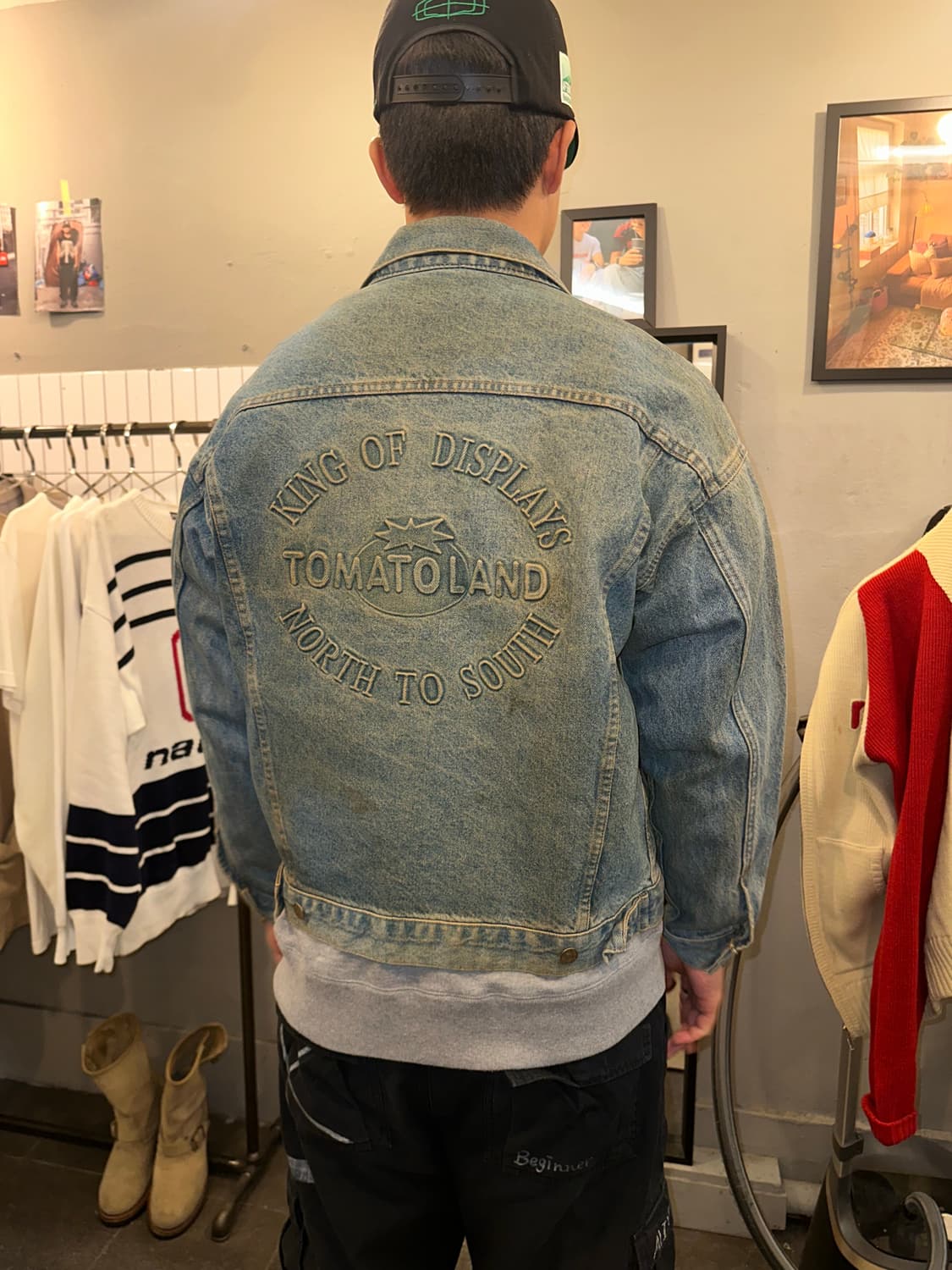 90’s Tomatoland 3-type back denim jacket 상품이미지2