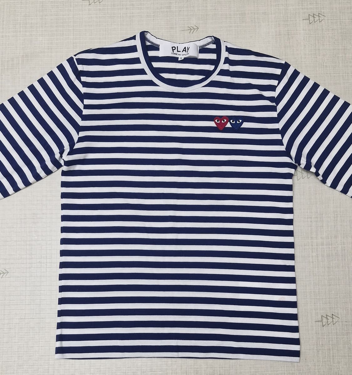 꼼데가르송 더블와펜 스트라이프 롱슬리브s 새상품 상품이미지1