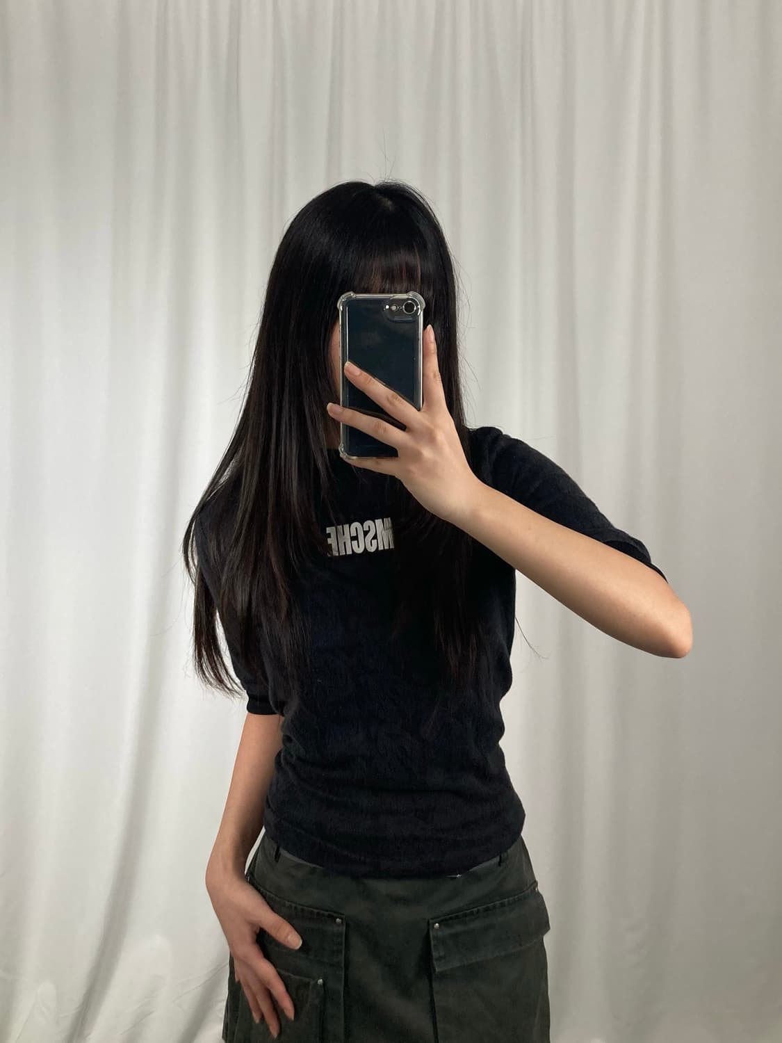 미스치프 블랙 반팔 상품이미지2