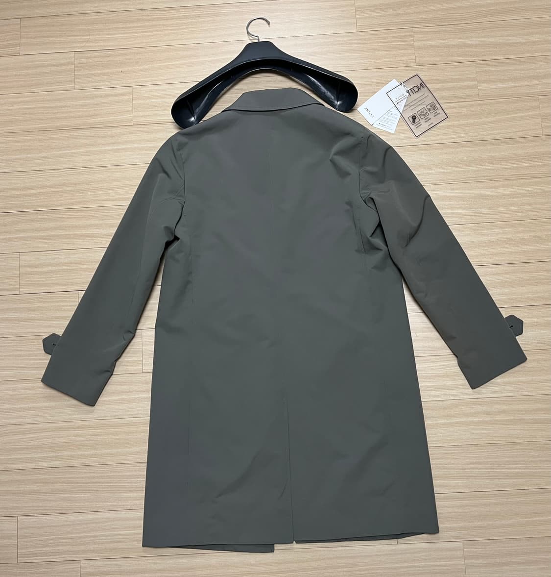 [95] 지오지아 남성 싱글 트렌치 맥코트 카키 상품이미지7