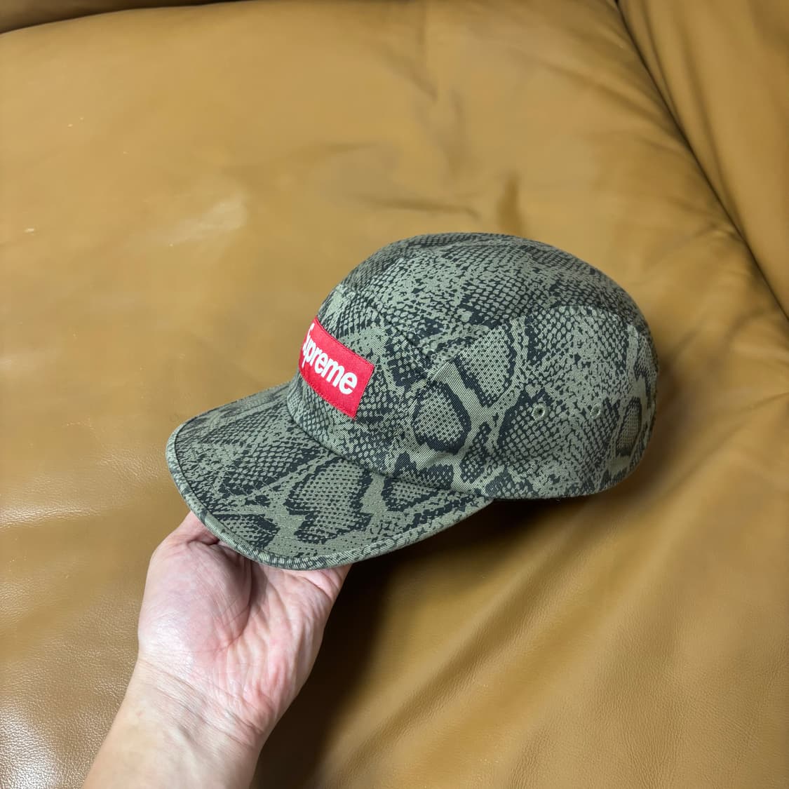 Supreme 슈프림 24ss 스네이크 캠프캡 모자 Snake Skin 상품이미지4