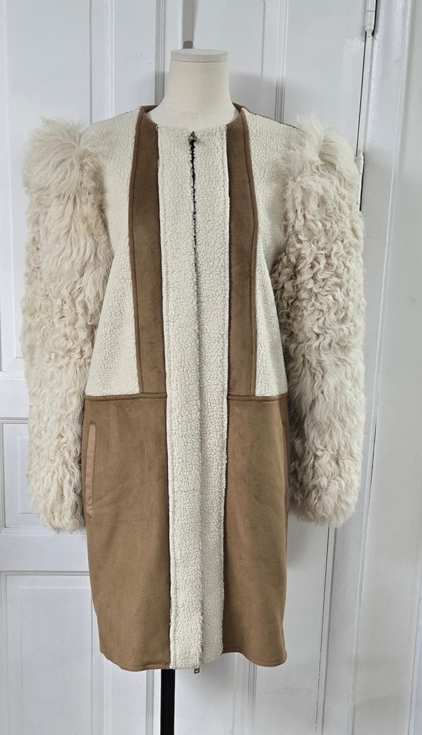 마쥬 시어링 믹스드 코트 상품이미지1