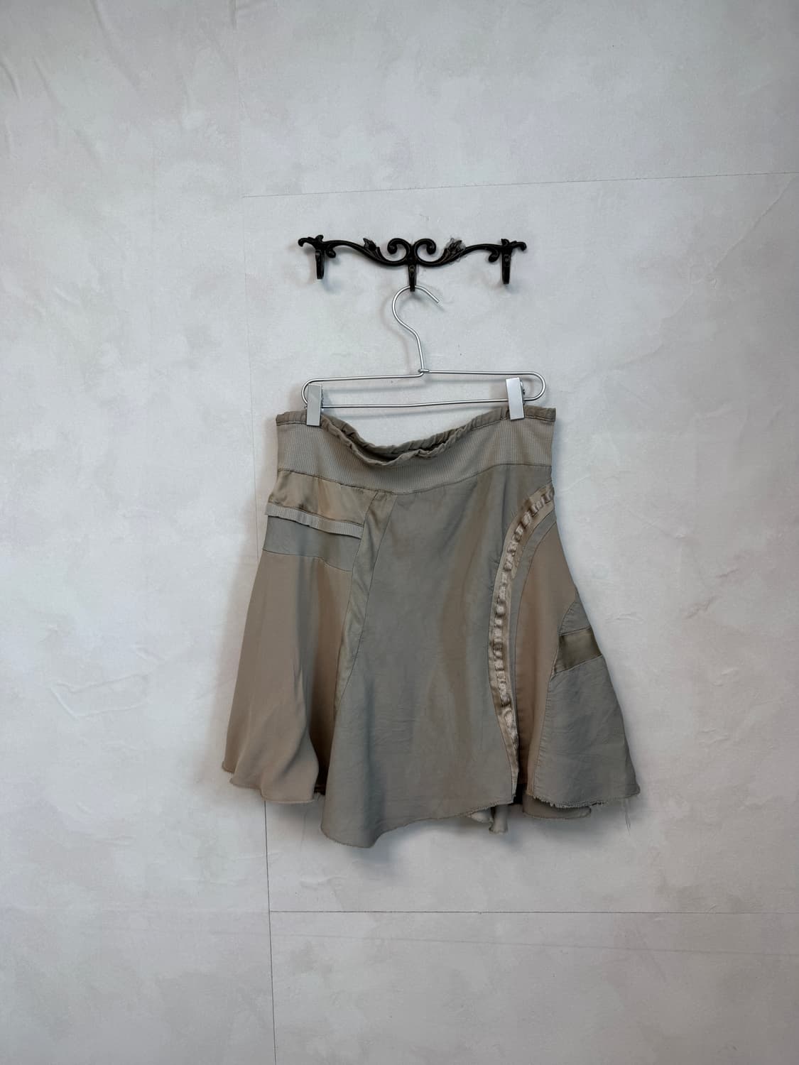 SYSTEM indi pink silk satin flare skirt 상품이미지6