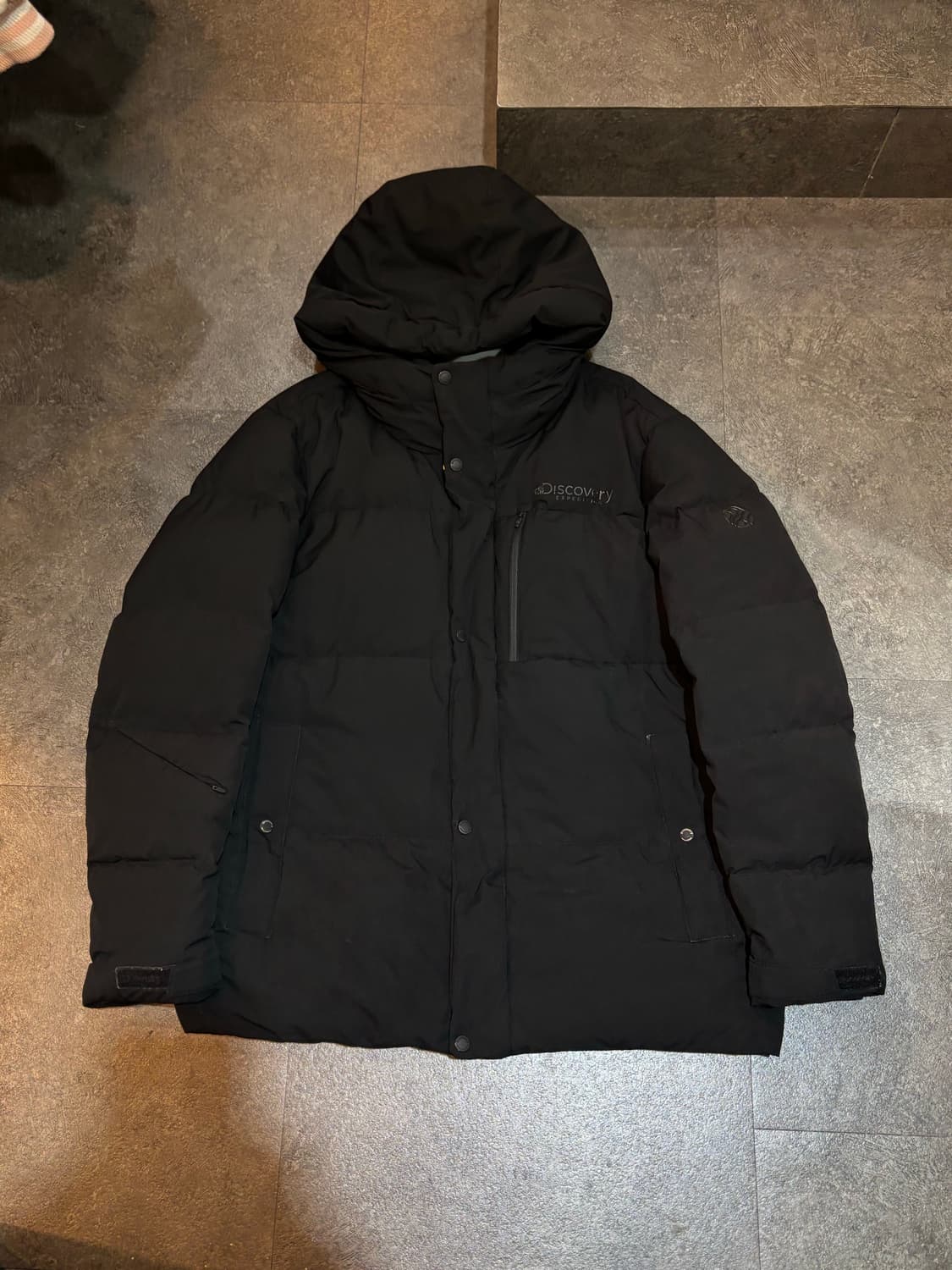 디스커버리 구스다운패딩 블랙 110사이즈 상품이미지2