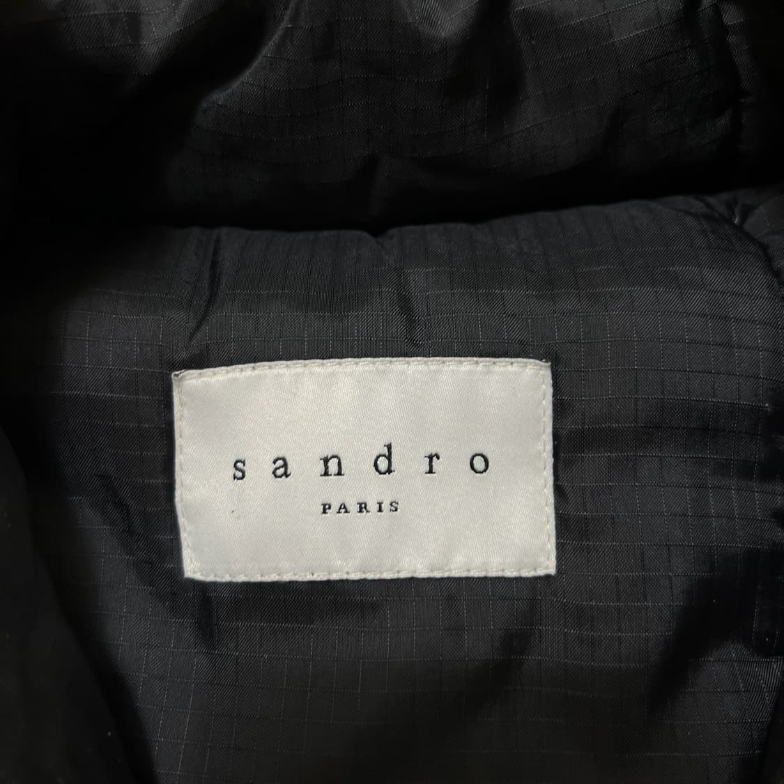 산드로 옴므 오버사이즈 퍼후드 야상 패딩 점퍼 S/90  상품이미지4