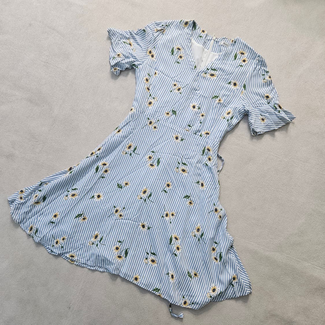 85-95 로엠 여성 해바라기패턴 원피스 0403Y 상품이미지1