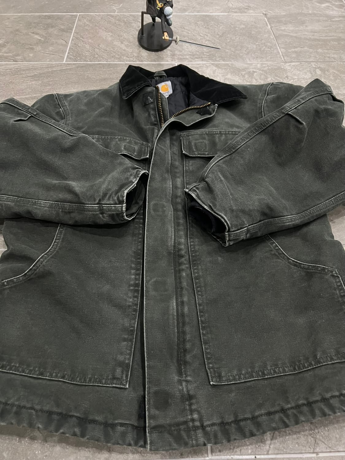 (M)칼하트 샌드스톤 덕 아크틱 트래디셔널 코트 C26 모스그린 상품이미지8