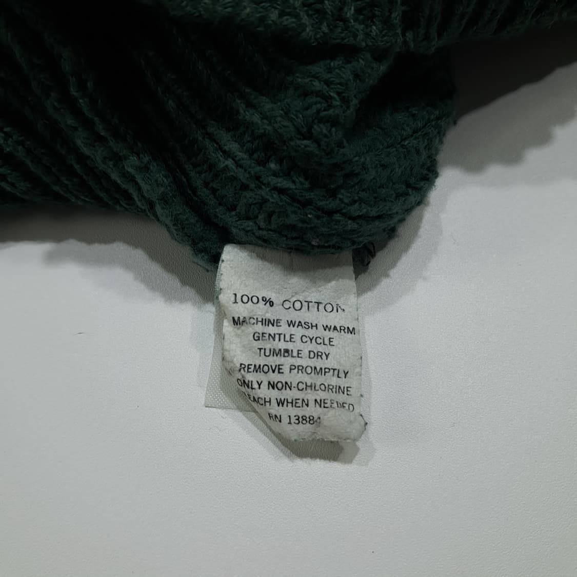 CL311 XL 엘엘빈 90s 미국판 코튼 쉐이커 니트 스웨터 상품이미지5