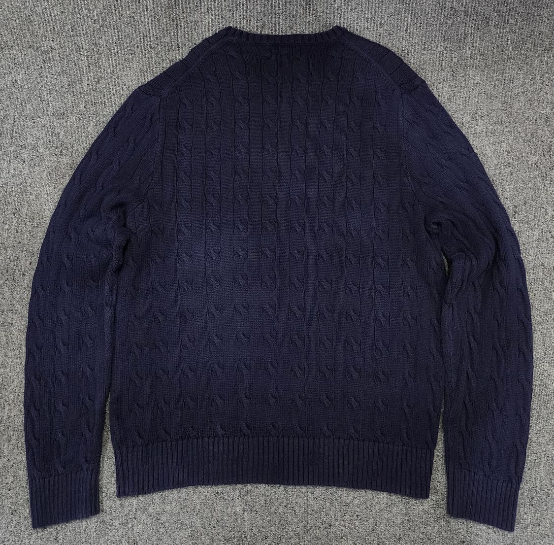 폴로 랄프로렌 꽈배기 케이블 레드 포니 니트 XL 상품이미지2